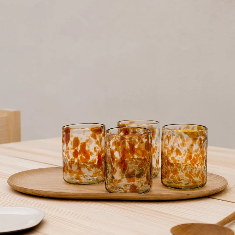 Sineu hand-blown glass tumbler