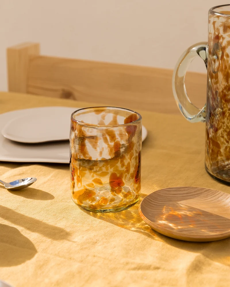 Sineu hand-blown glass tumbler