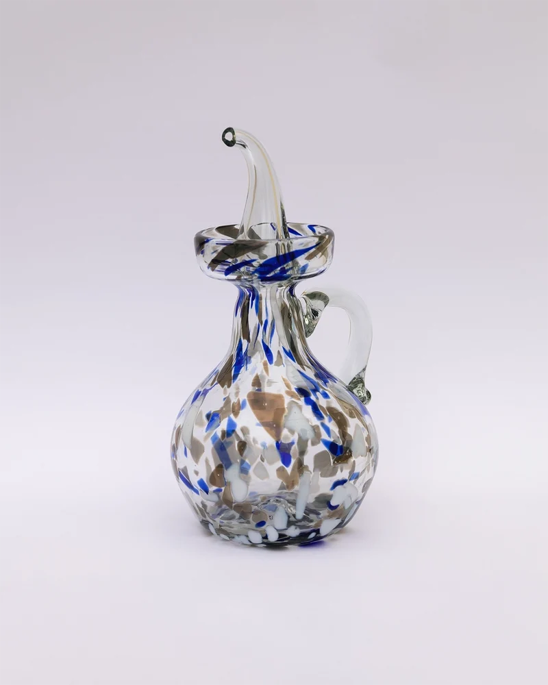 Alaró hand-blown glass oil bottle