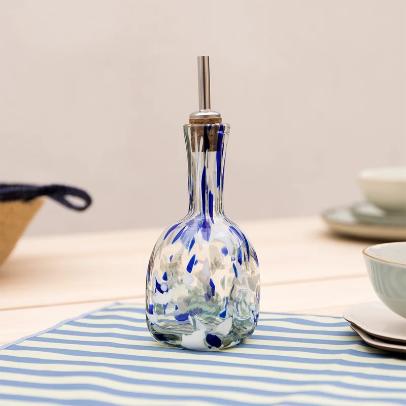 Alaró hand-blown glass vinegar bottle