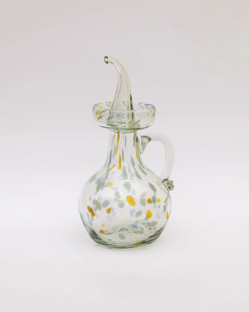 Llubí hand-blown glass oil bottle