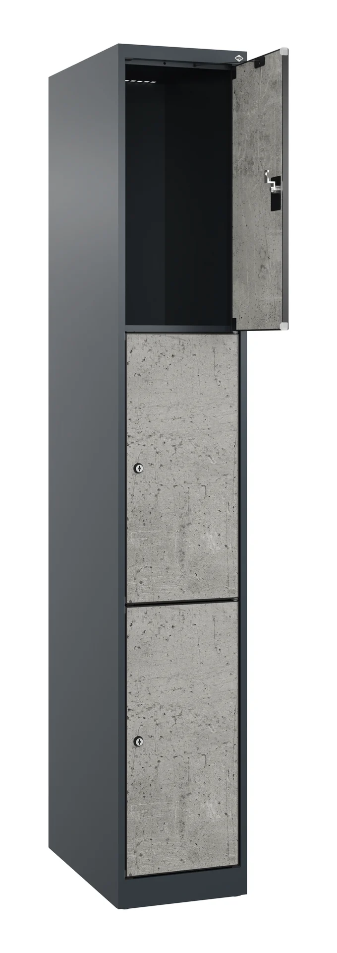 Schließfachschrank von C+P Evolo Plus | 1850x300x500 mm | 3 - 5 Fächer
