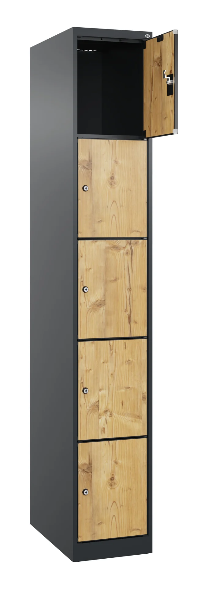 Schließfachschrank von C+P Evolo Plus | 1850x300x500 mm | 3 - 5 Fächer