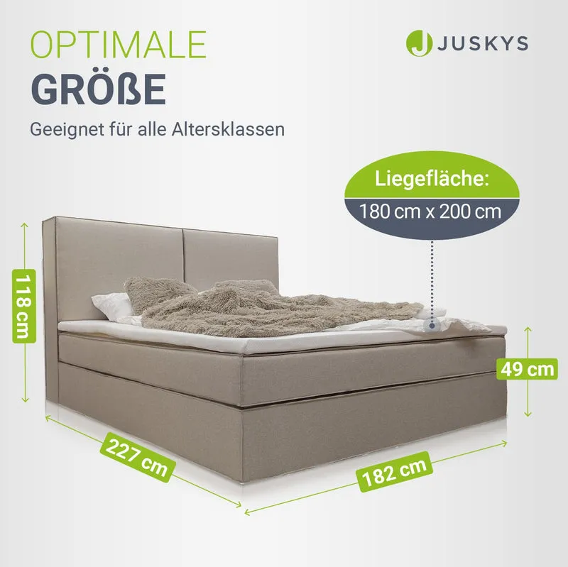Boxspringbett Detroit - Chenille-Stoff