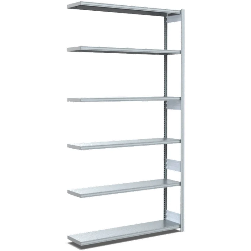 Fachbodenregal Anbauregal Fachlast 100 kg – verzinktes Stecksystem - Einseitig nutzbar