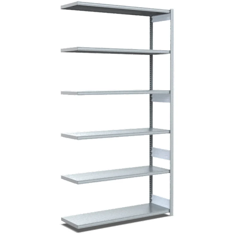 Fachbodenregal Anbauregal Fachlast 100 kg – verzinktes Stecksystem - Einseitig nutzbar