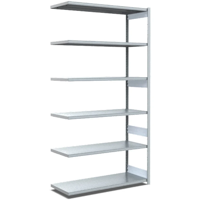 Fachbodenregal Anbauregal Fachlast 100 kg – verzinktes Stecksystem - Einseitig nutzbar