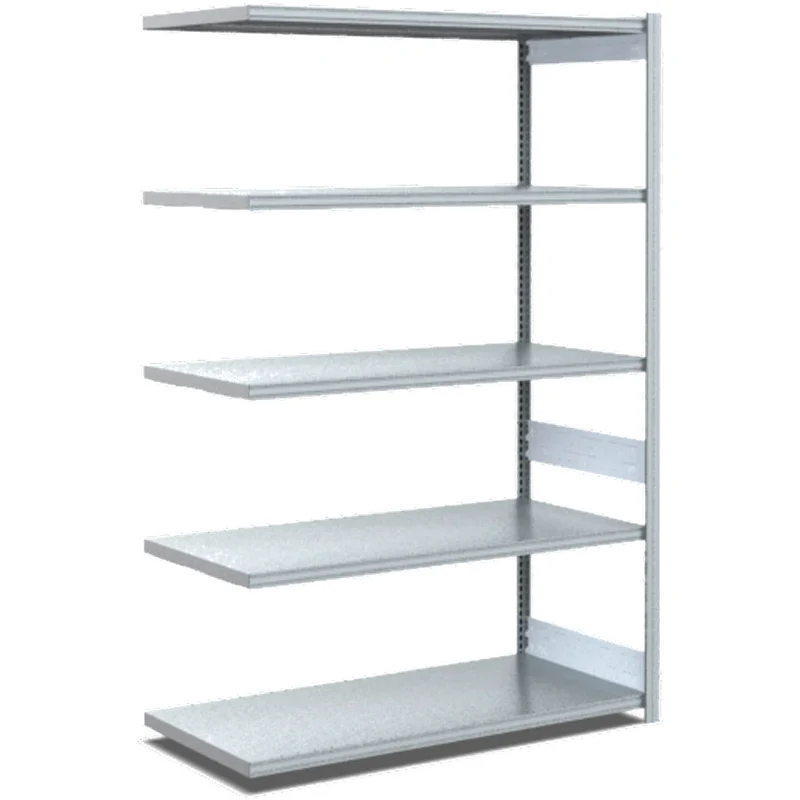 Fachbodenregal Anbauregal Fachlast 100 kg – verzinktes Stecksystem - Einseitig nutzbar