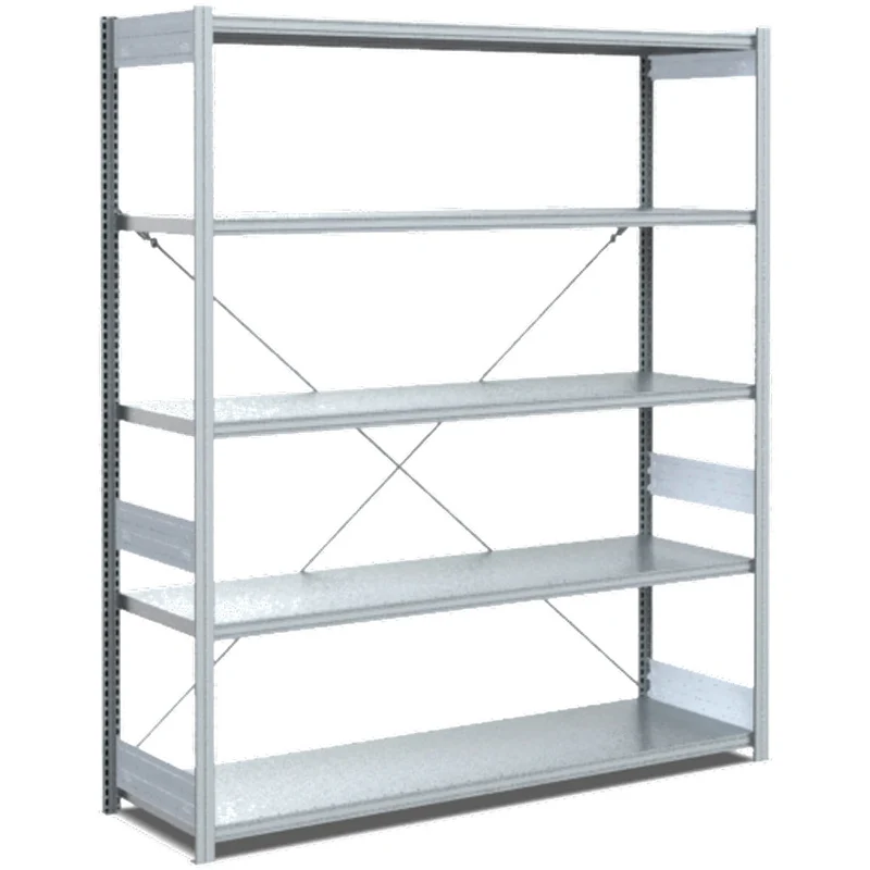 Fachbodenregal Grundregal Fachlast 100 kg – verzinktes Stecksystem von Bito - Einseitig nutzbar