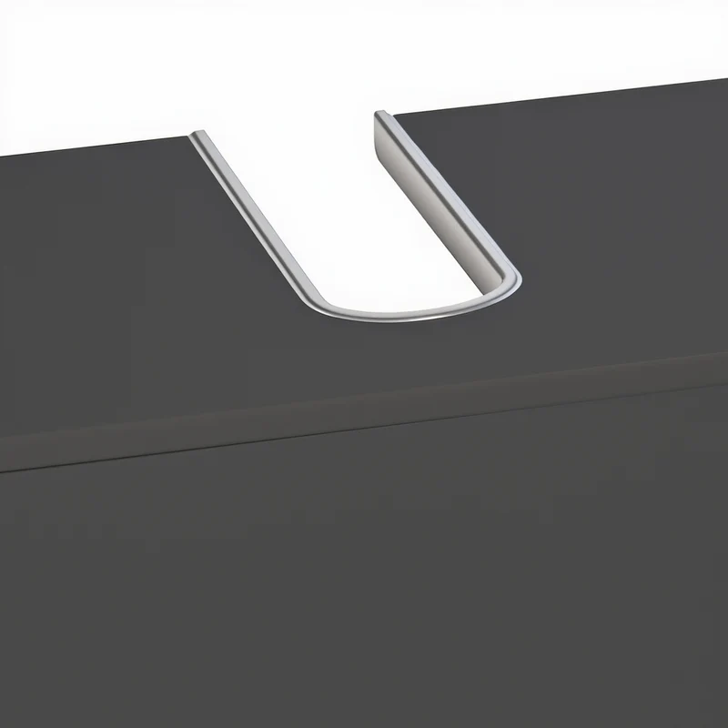 Waschbeckenunterschrank mit zwei Türen und Einlegeboden, Soft-Close
