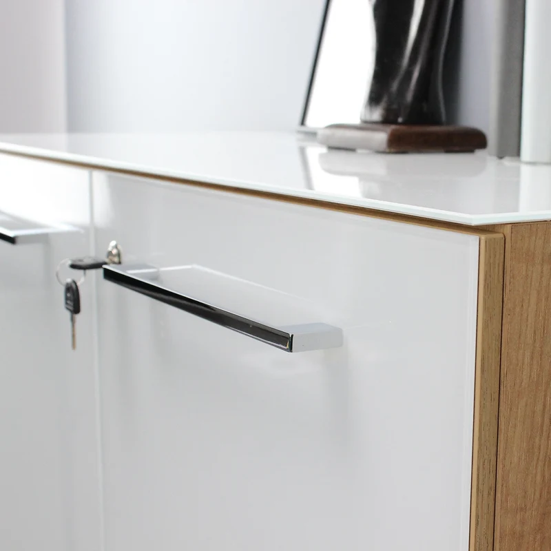 Büro-Set 8-teilig | Glas & Abschließbar & Soft-Close