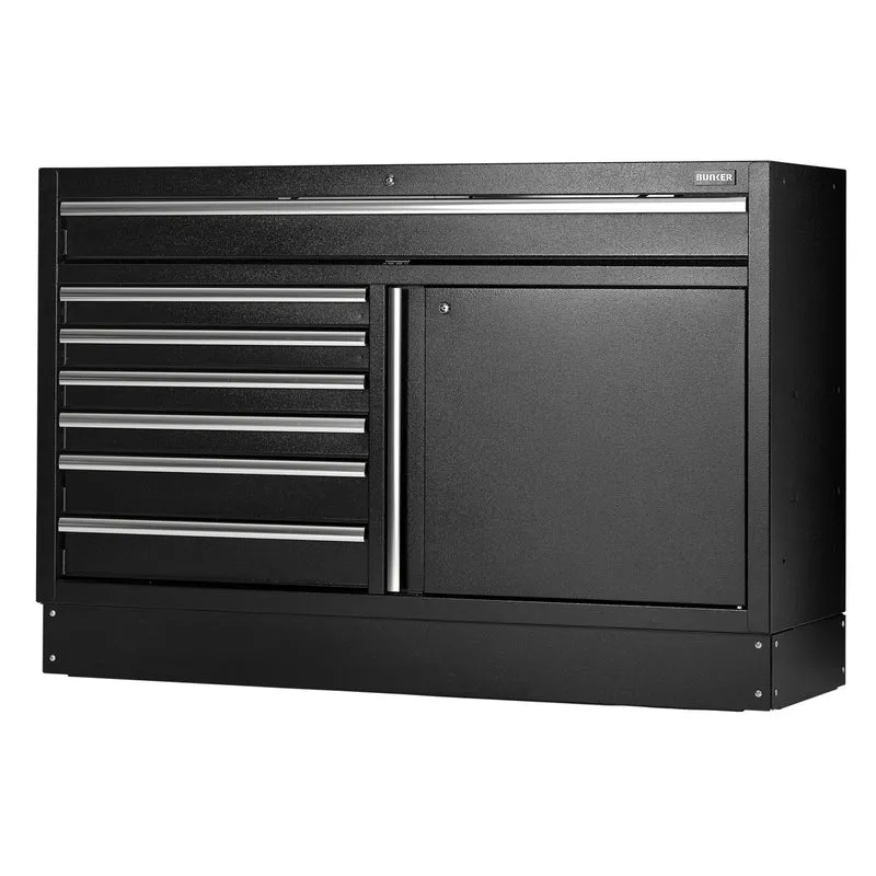 BUNKER Modular Floor Cabinet, 7 Drawer, 1360mm