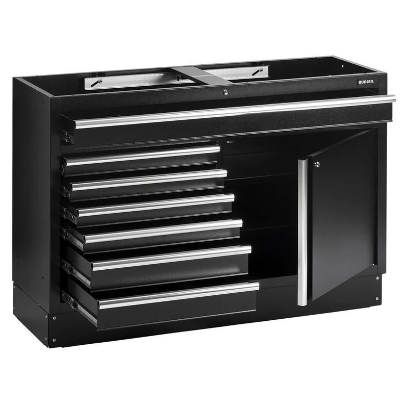 BUNKER Modular Floor Cabinet, 7 Drawer, 1360mm