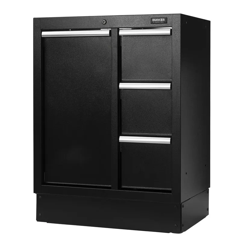 BUNKER Modular Power Tool Base Cabinet, 4 Drawer, 680mm
