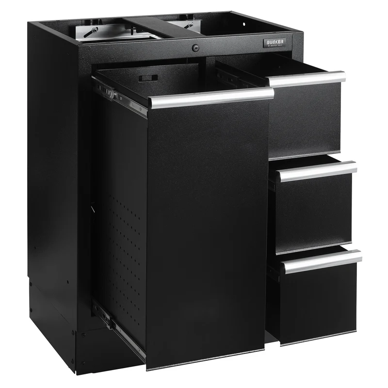 BUNKER Modular Power Tool Base Cabinet, 4 Drawer, 680mm
