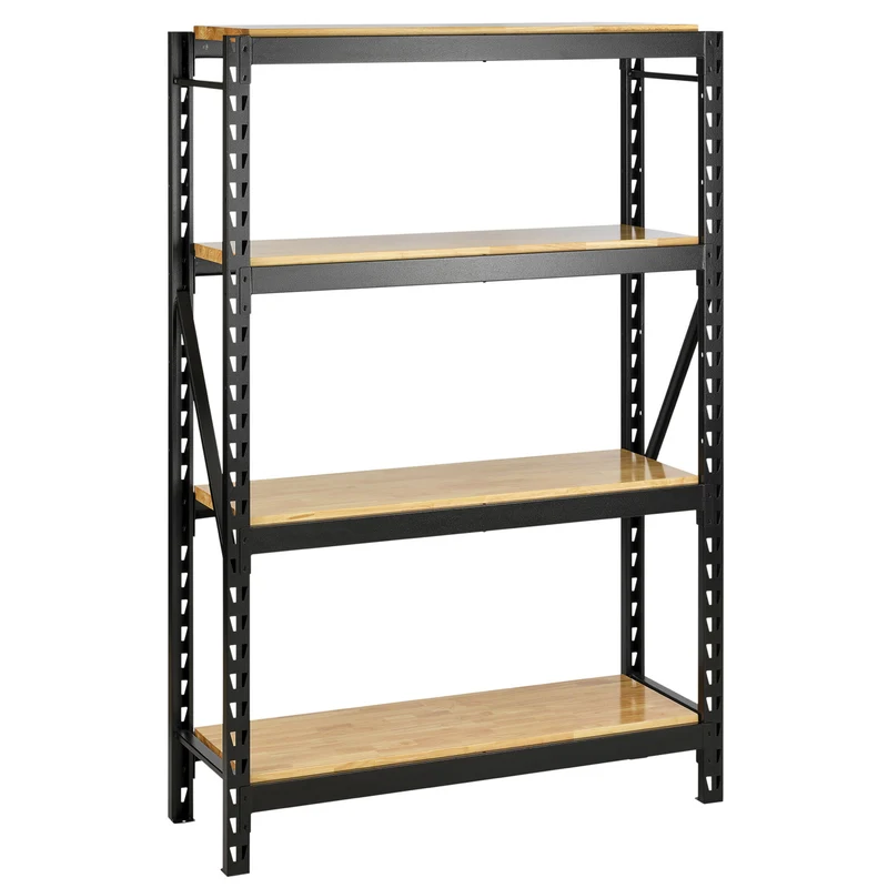 BUNKER 18 Piece Modular 4 Tier Racking with Shelving, 1500mm