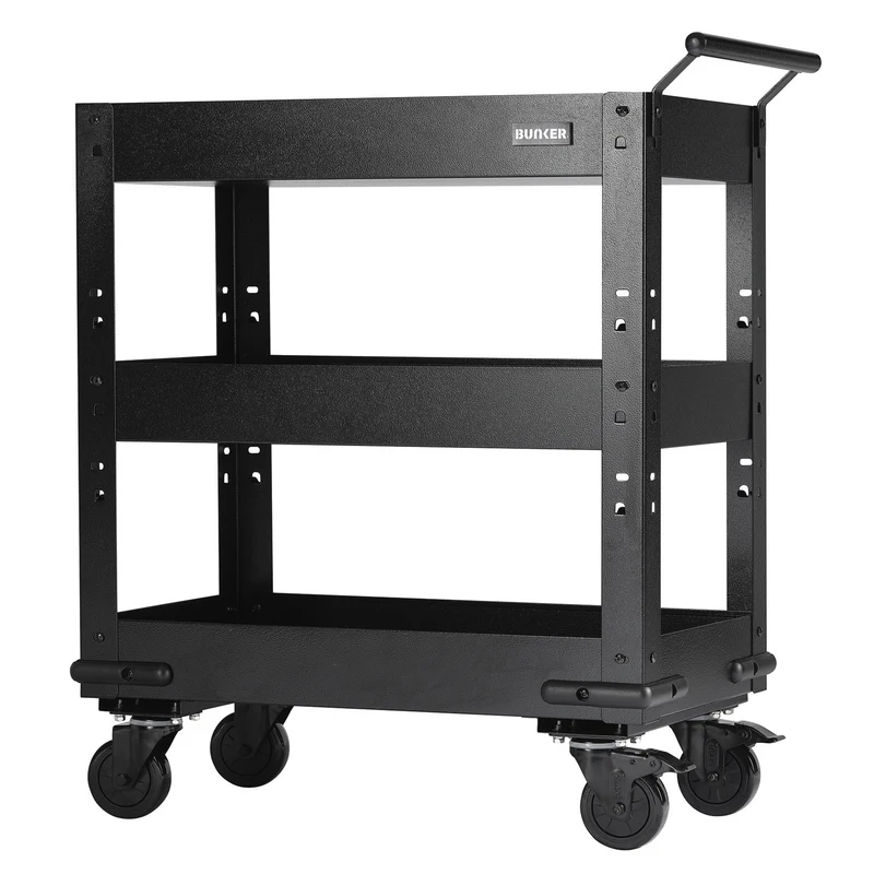 BUNKER 3 Tier Trolley with Pull Handle, 714mm