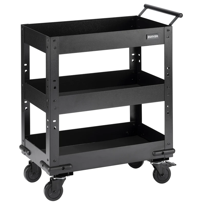 BUNKER 3 Tier Trolley with Pull Handle, 714mm