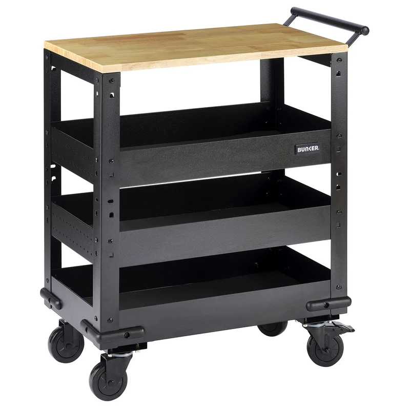 BUNKER 3 Tier Trolley with Pull Handle, 714mm