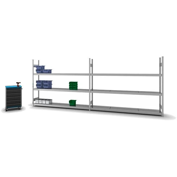 Großfachregal Anbauregal | 2000x400x2500 mm | Fachlast 350 kg