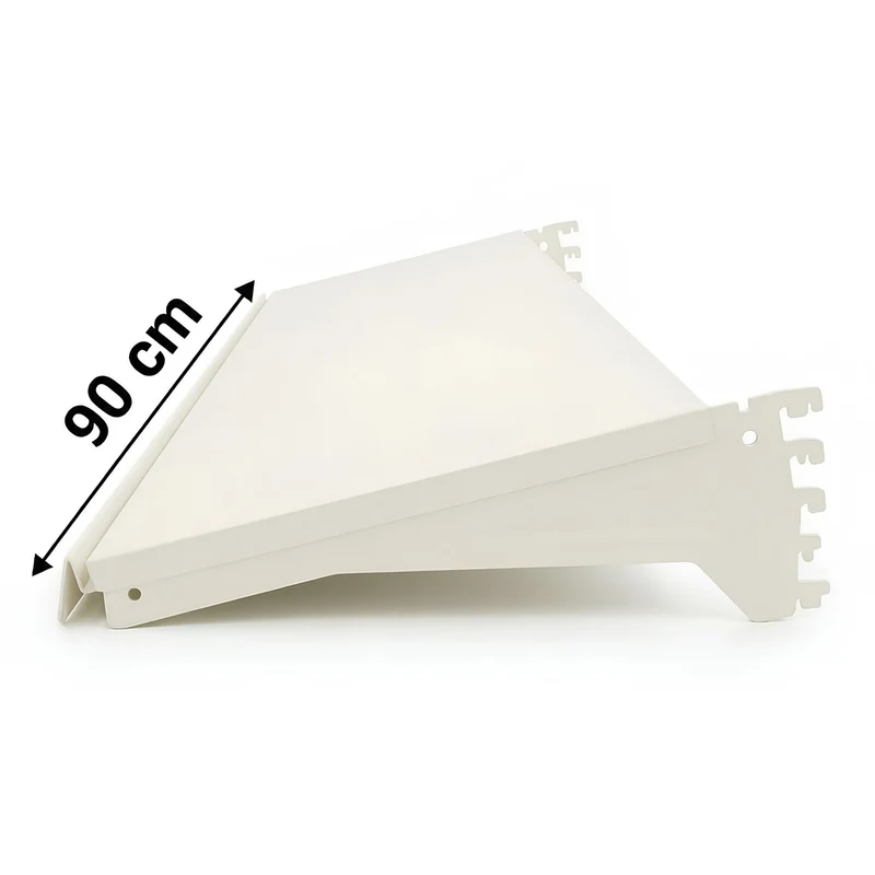 InhandKraft® Fachboden für Ladenregal – 90 cm / 120 cm / Cremeweiß