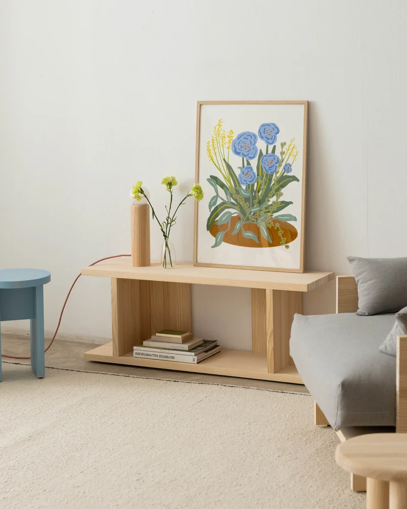 Castell solid wood Bookcase 106.5 x 40.4 cm