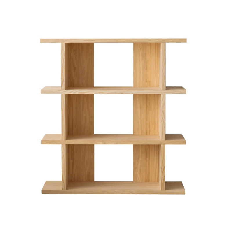 Castell solid wood bookcase 106.5 x 115.2 cm