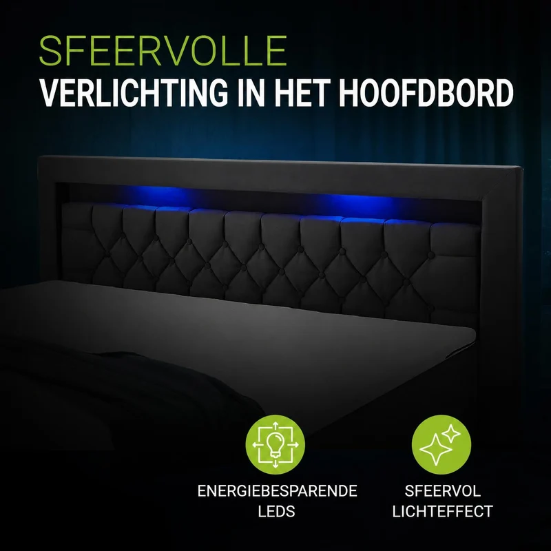 Boxspringbett Leona - Samt