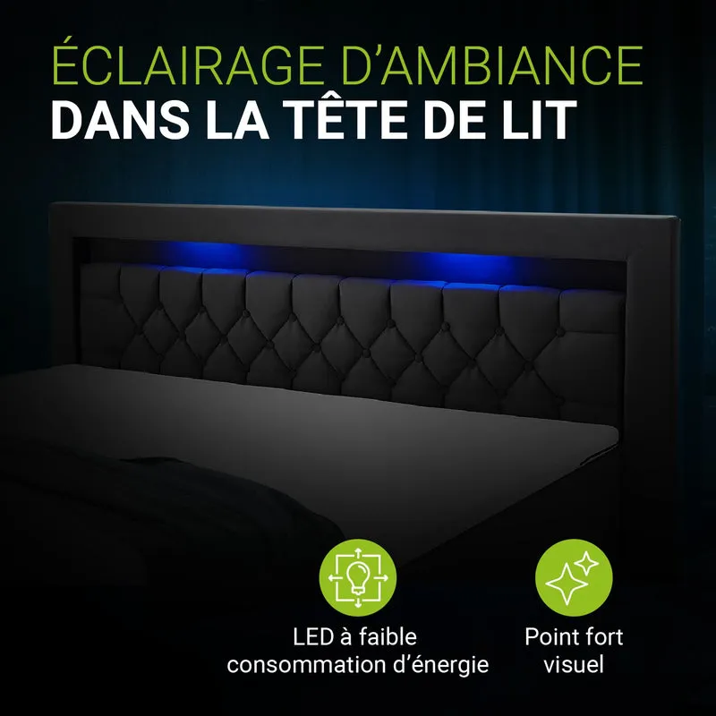 Boxspringbett Leona - Samt