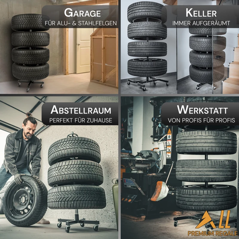 ALLSHELF Felgenbaum bis 295mm mit 150KG Traglast