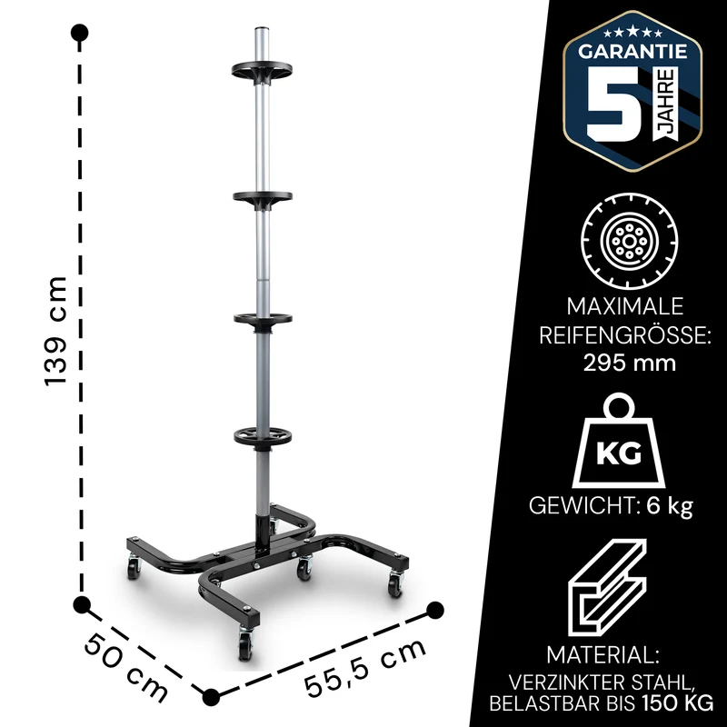 ALLSHELF Felgenbaum bis 295mm mit 150KG Traglast