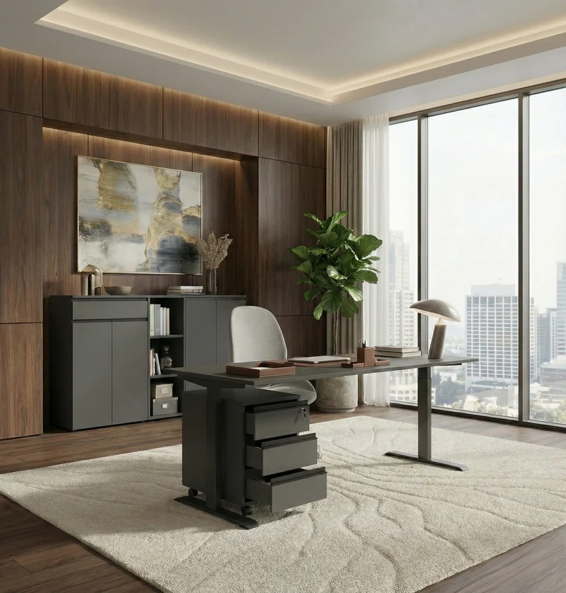 Rollcontainer 40x63 cm | Soft-Close & Mobil | Büro & Home Office
