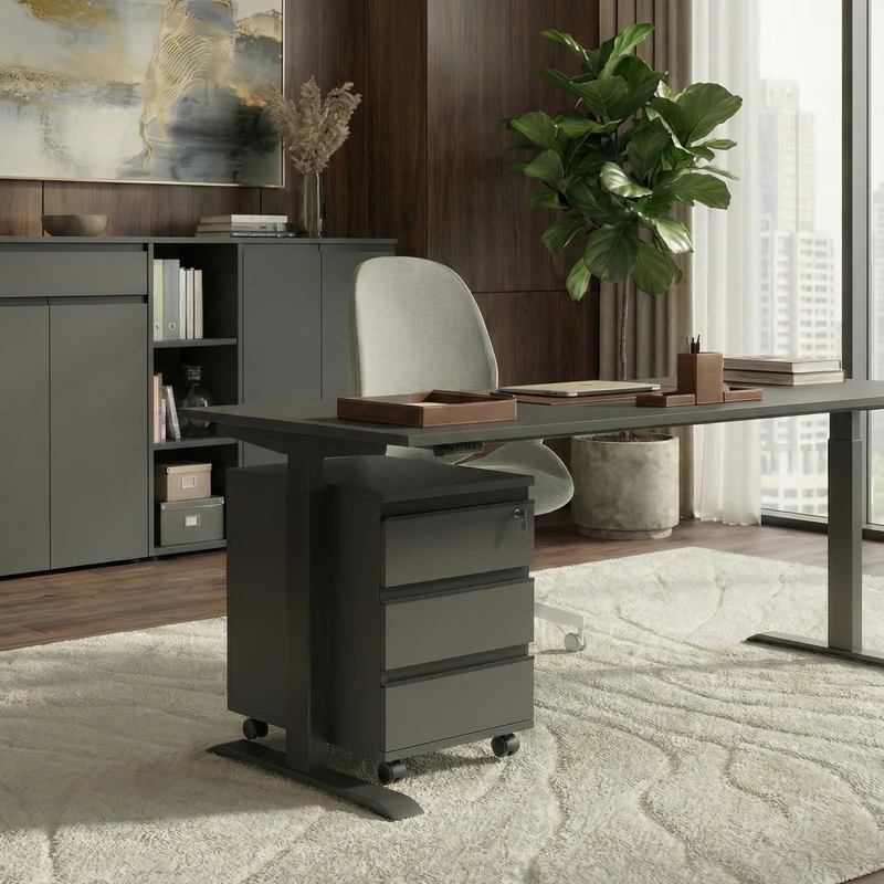 Rollcontainer 40x63 cm | Soft-Close & Mobil | Büro & Home Office