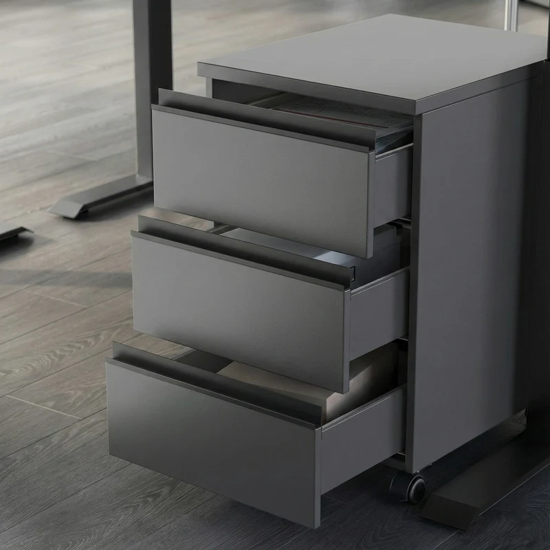 Rollcontainer 40x63 cm | Soft-Close & Mobil | Büro & Home Office
