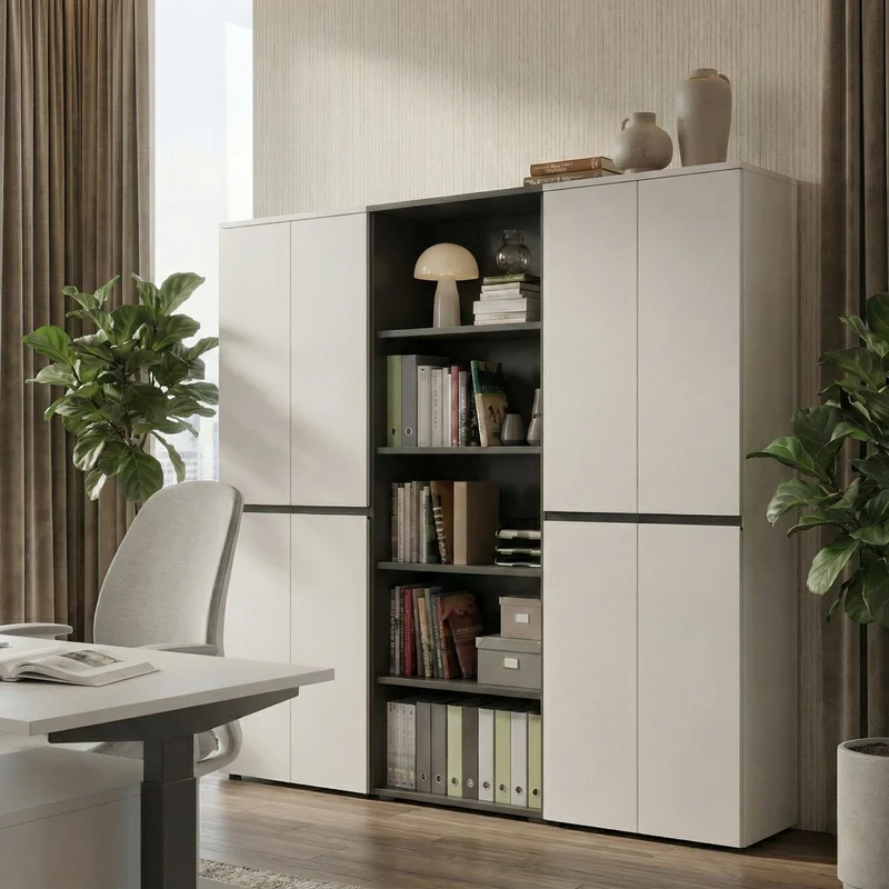 Aktenschrank hoch 197 cm | 5 Ordnerhöhen Soft-Close