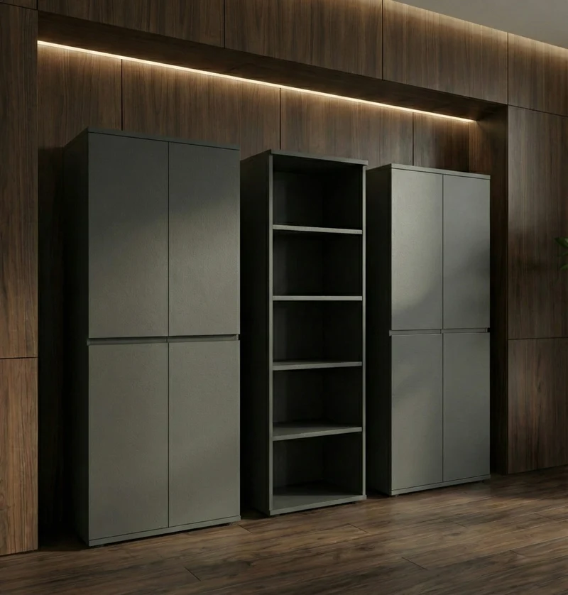 Aktenschrank hoch 197 cm | 5 Ordnerhöhen Soft-Close