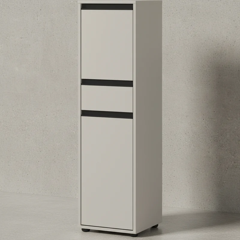 Badschrank schmal - Soft-Close & Matt-Optik