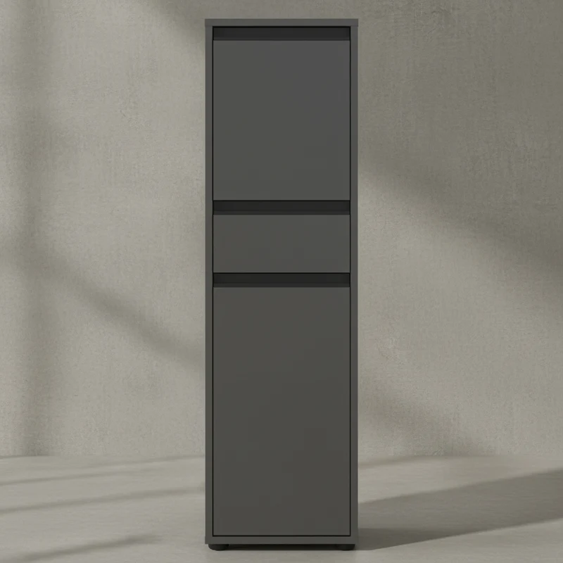 Badschrank schmal - Soft-Close & Matt-Optik