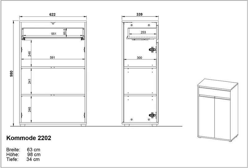 Badmöbel-Set 5-teilig XXL | Hochschrank, Unterschrank, Midischrank, Badkommode, Runder Spiegel | Soft-Close & Matt