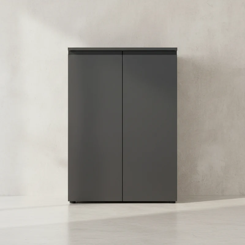 Aktenschrank 81x120 cm | 3 Ordnerhöhen & Soft-Close | Büro & Home Office
