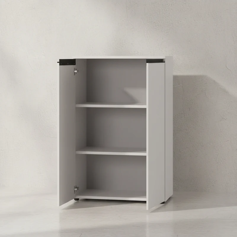 Aktenschrank 81x120 cm | 3 Ordnerhöhen & Soft-Close | Büro & Home Office