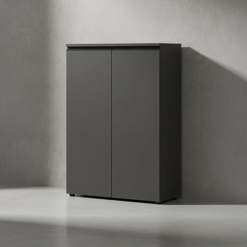 Aktenschrank 81x120 cm | 3 Ordnerhöhen & Soft-Close | Büro & Home Office