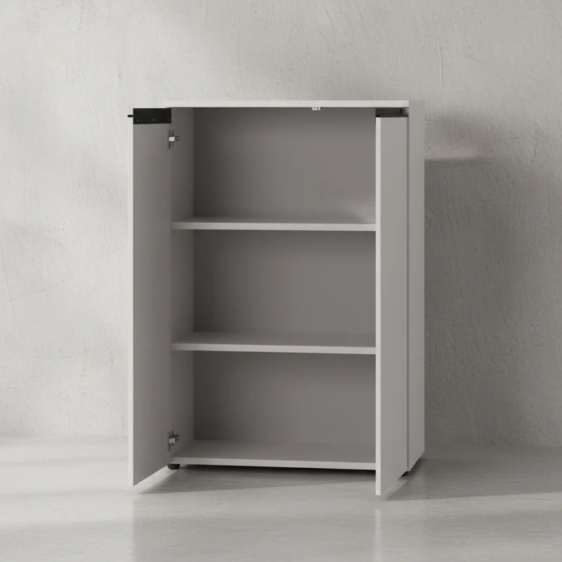 Aktenschrank 81x120 cm | 3 Ordnerhöhen & Soft-Close | Büro & Home Office