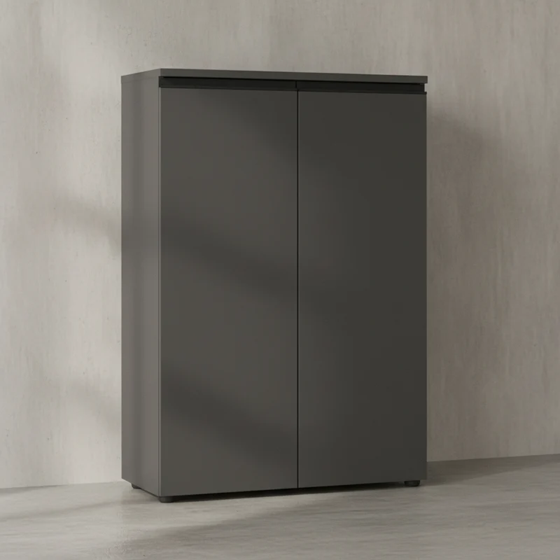 Aktenschrank 81x120 cm | 3 Ordnerhöhen & Soft-Close | Büro & Home Office