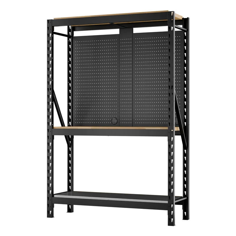 BUNKER 22 Piece Modular 5 Tier Racking with Stainless Steel Shelving, 1500mm