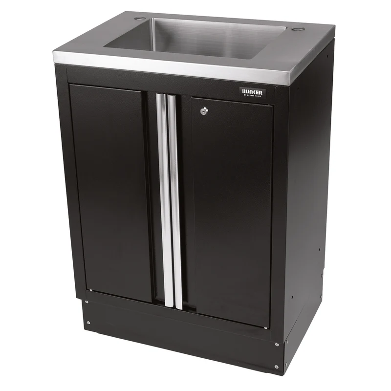 BUNKER Modular Floor Cabinet with Sink, 2 Door, 680mm
