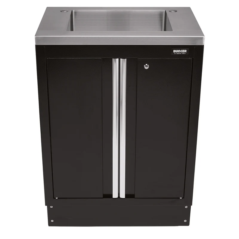 BUNKER Modular Floor Cabinet with Sink, 2 Door, 680mm