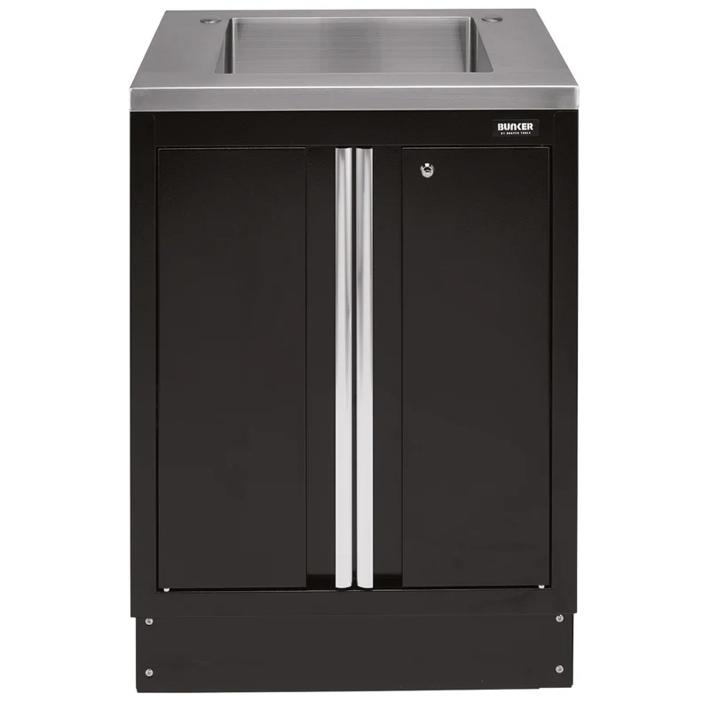 BUNKER Modular Floor Cabinet with Sink, 2 Door, 680mm