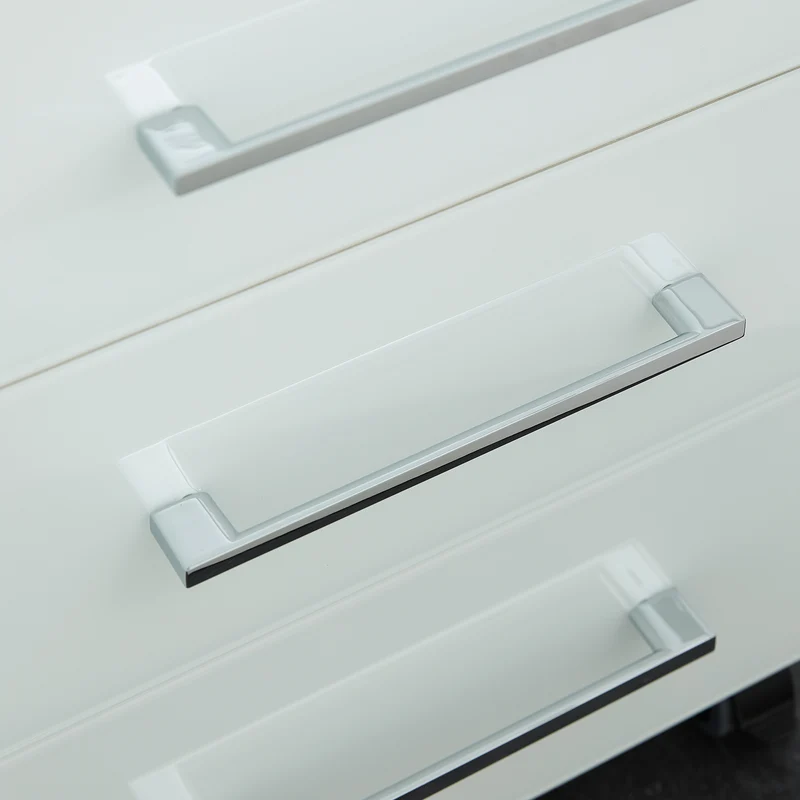 Schreibtisch-Set 160x80 cm | Glasplatte & Container