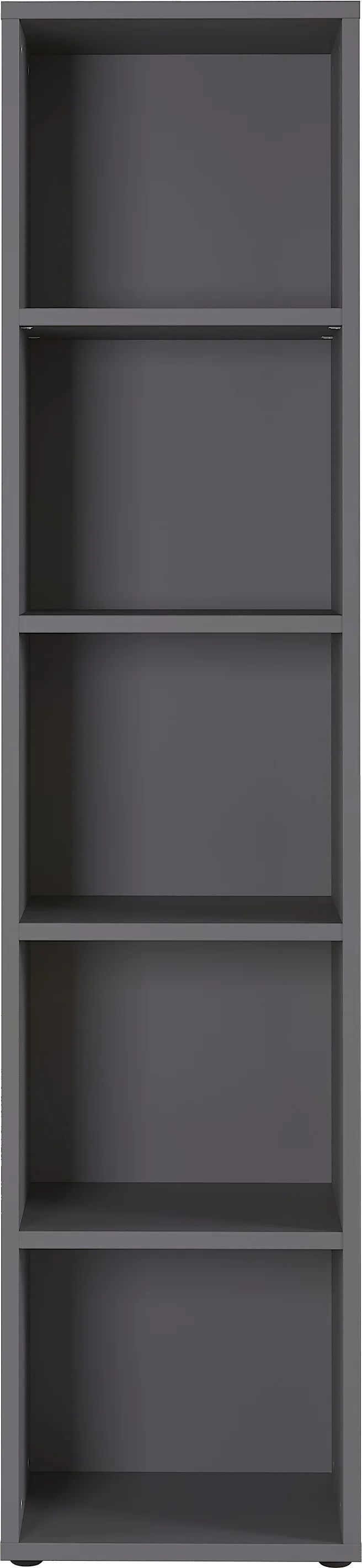 Aktenregal-Universal hoch 197 cm | 5 Ordnerhöhen (4 Böden) | Graphit